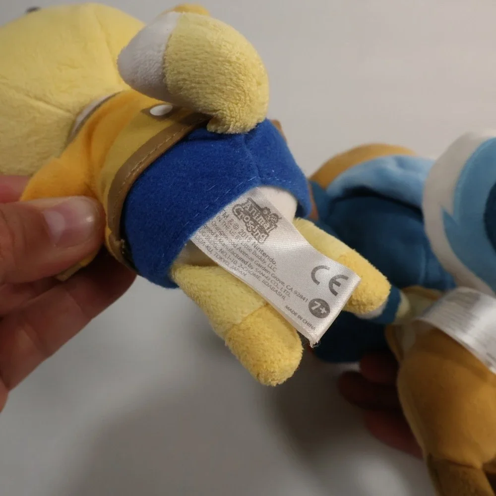 Animal Crossing Isabelle and Kicks Plush Set Little Buddy‎ San-ei 2015 Nintendo